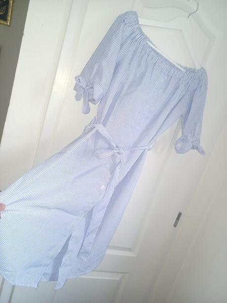 Letne pruhovane saty s/m, m