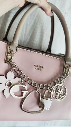 Ružová guess kabelka, guess
