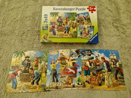Puzzle piráti 3x49ks,