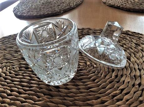 Kryštálová cukornička bohemia, 