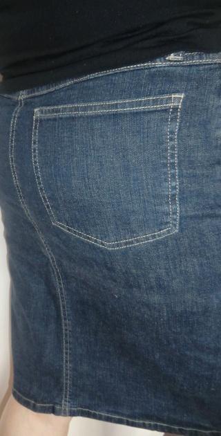 Riflová mini sukňa vel 36/38, h&m,38