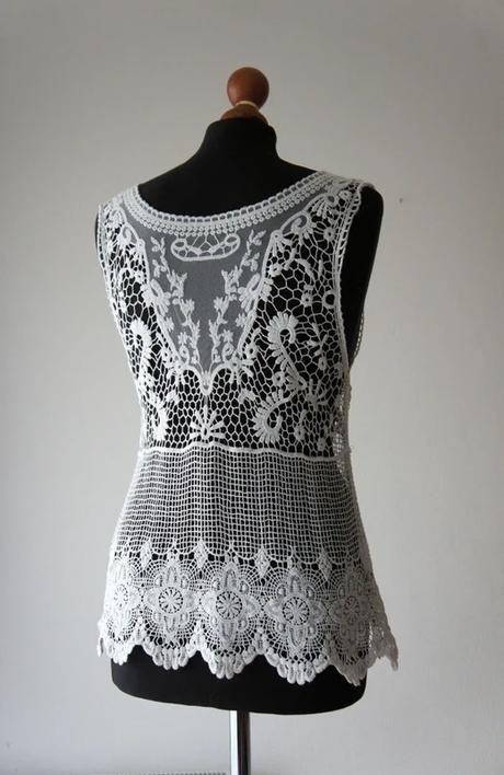 Čipkované tielko, s