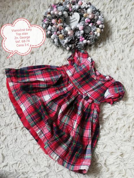 Vianočné šaty, george,74