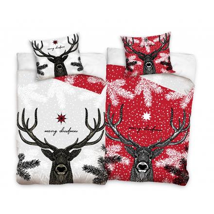 Obojstranné bavlnené vianočné obliečky, šírka (cm): 140,dĺžka (cm): 200