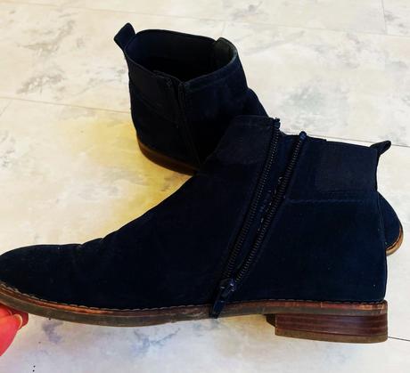 Semišové kotníčky, deichmann,37