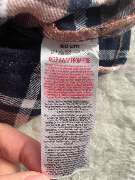 Kockovana flanelka, pepco,80