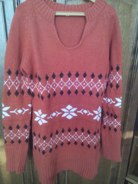 Predĺžený pulóver, s