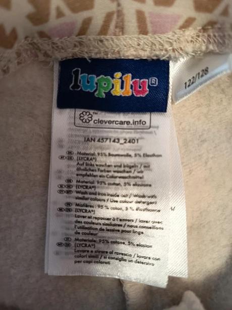 Nové teple termo legíny 122/128 lupilu., lupilu,122 / 128