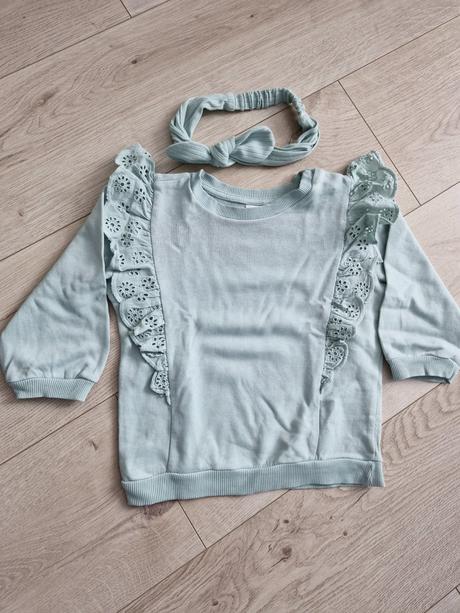 Komplet mikina + leginy + celenka, h&m,86