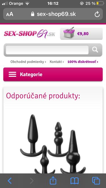 Skúsenosti so stránkou sexshop69
