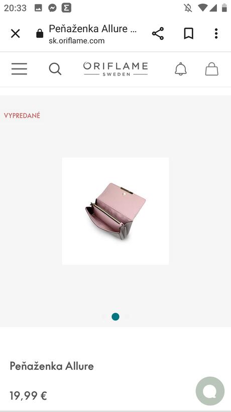 Peňaženka oriflame, oriflame