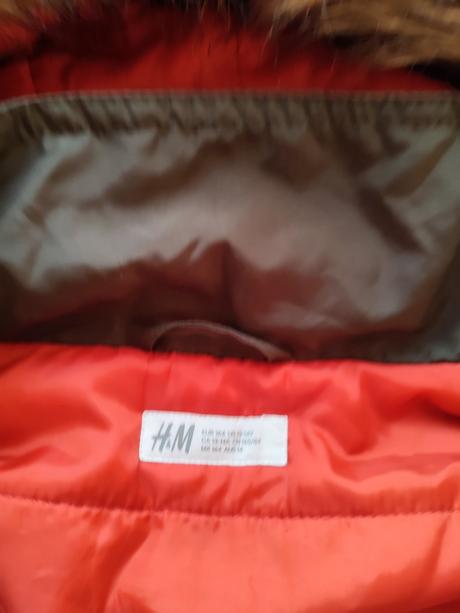 Bunda s kožušinou, h&m,164