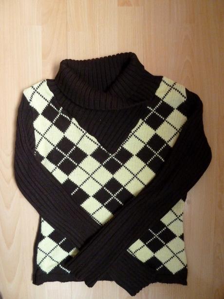 Hnedo zlty pluovrik krasny m-l, m