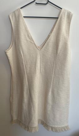 Kremove saty z upletu bukle h&m, h&m,l