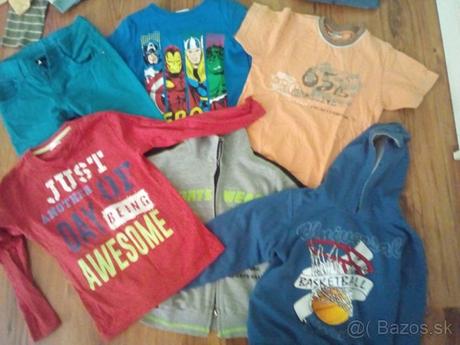 Balik oblečenia pre chlapca, 122–134