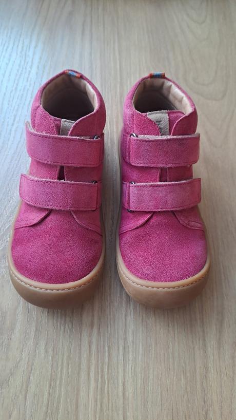 Barefoot topánky koel4kids velour fuchsia, koel4kids,33