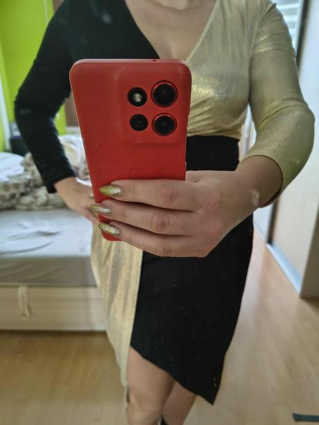 Šaty zlato čierne, l