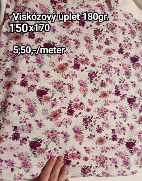 Rozpredávam látky na šitie, 