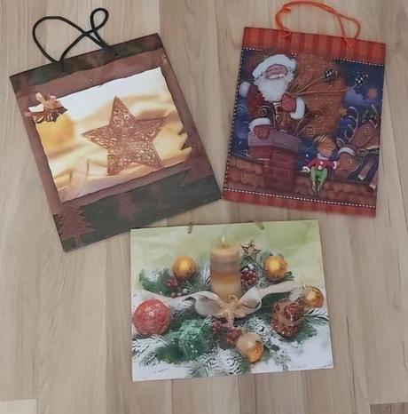 Darčekové tašky - vianočné 3ks, 