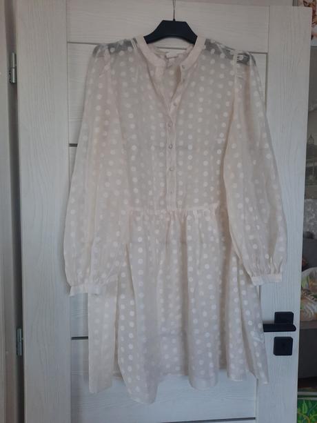 Top bluzka tunika, h&m,l