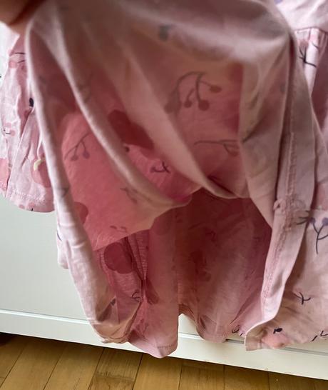 Ružové bavlnené jabĺčkové šaty, 104, 104