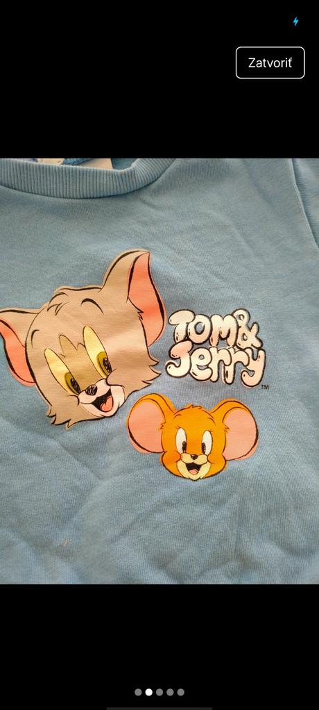 Tepláková súprava tom&jerry, sinsay,80
