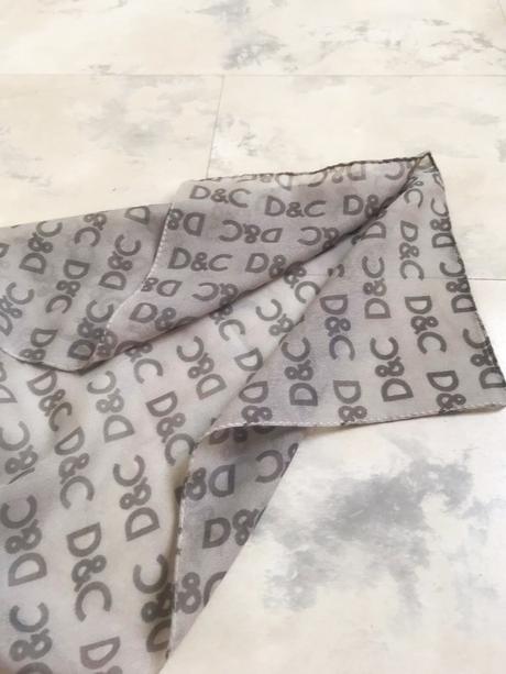 Luxusná šatka okolo krku d&g, xl