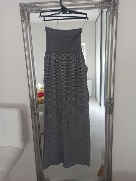 Šaty dlhé bez ramienok, xs