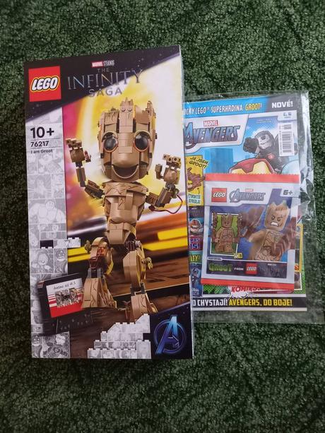 Lego 76217 ja som groot marvel + časopis, 