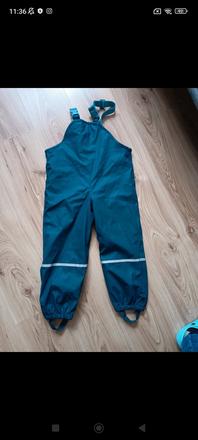 Nepremokavé nohavice na traky veľkosť 110/116, lupilu,110