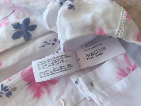 Nádherné kvietkované šaty, c&a,80