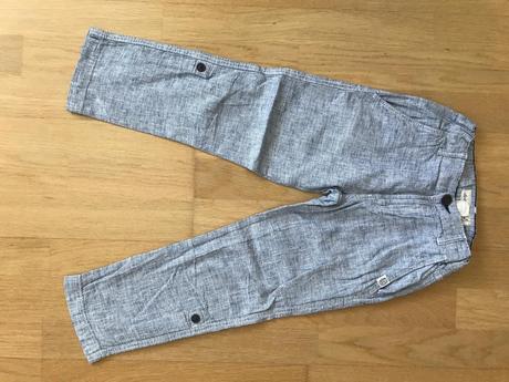 Letné ľanovo-bavlnené nohavice, h&m,116