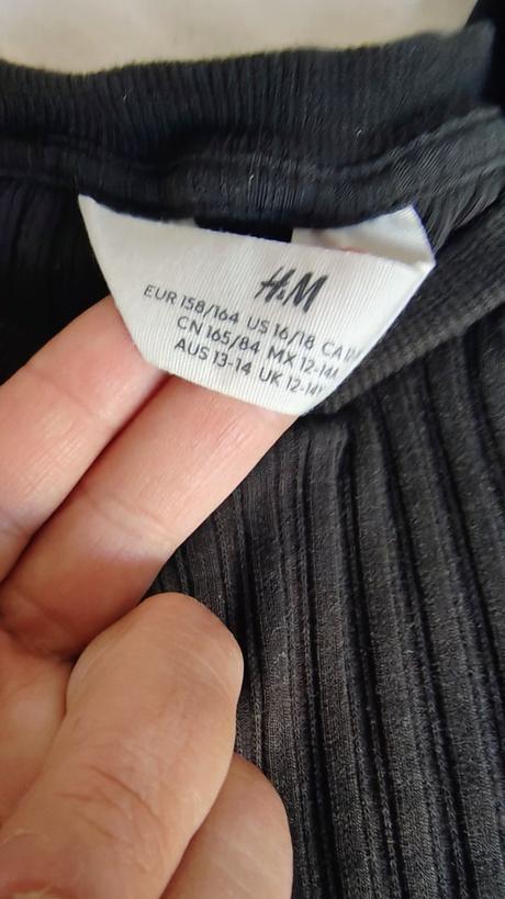 Tričko vrubkovane, h&m,164