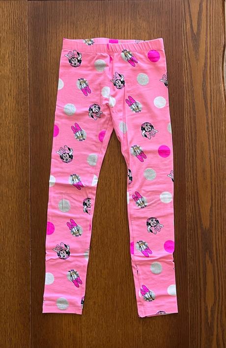 Legínky minnie mouse a bodkami, disney,128
