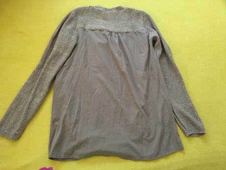 Svetrík so zlatými flitrami, promod,l