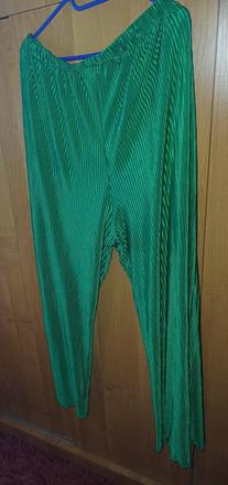 Damske široké zelene nohavice 3xl, xxxl