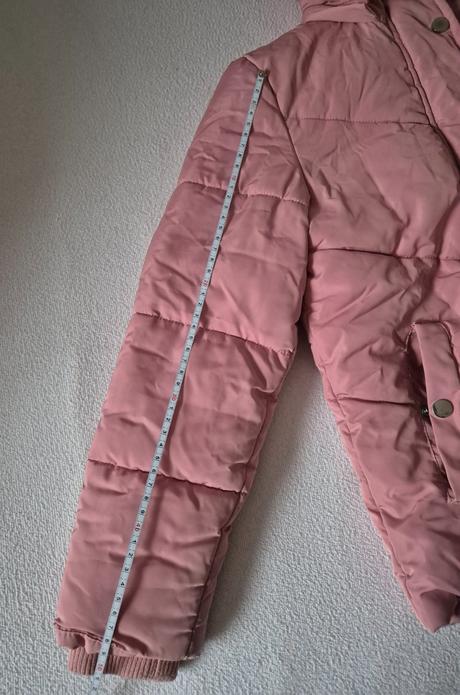 Zateplená dievčenská zimná bunda, primark,140