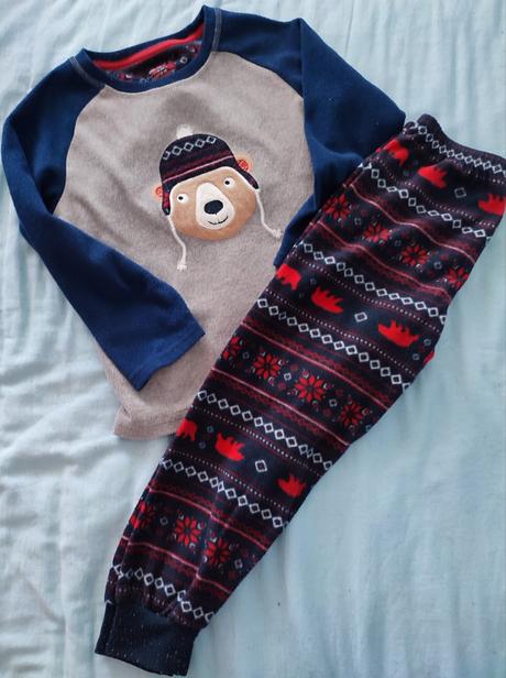 Teplé pyžamo primark 110/116, primark,116