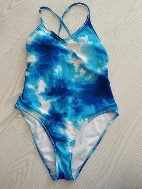 Modré jednodielne plavky, takko,xs