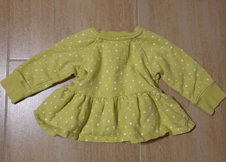 Mikina dievčenská zelenožltá next, next,68