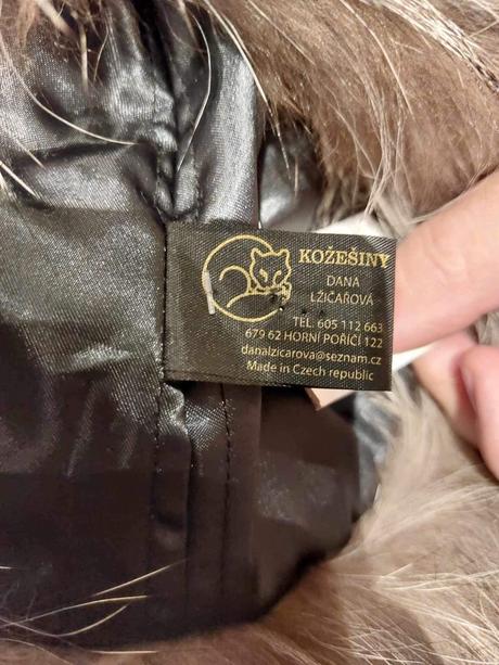 Kožušinová čiapka - strieborná líška, 54