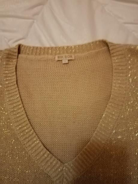 Zlatý dlhý svetrík, s