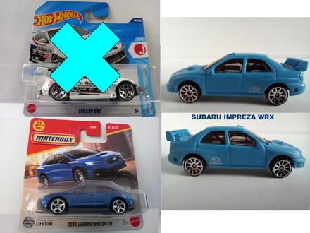 Hot wheels - matchbox - subaru,