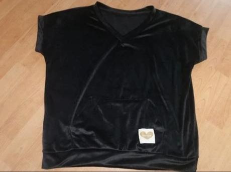 Dámske zamatové tričko, l