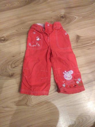 Nohavice 80/86 peppa pig unisex, george,86