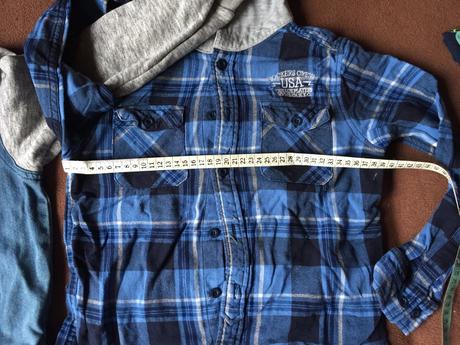 Košeľa + riflova bunda, 128