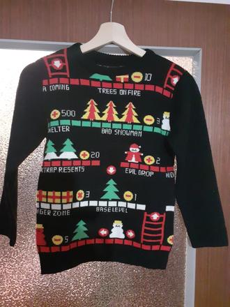 Detský vianočný pulover 128/134, bonprix,128