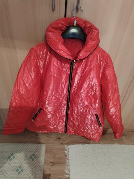 Predám bundu červenú, age,xxxl