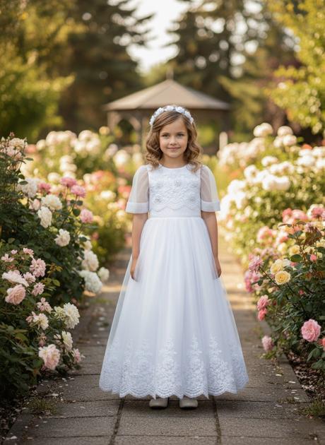 Šaty pre malé princezné vhodné na sv. prijímanie,, 152