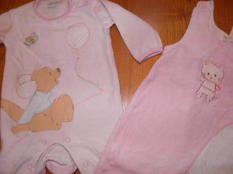 Zamatové dupačky + zamatový overalik, disney,68